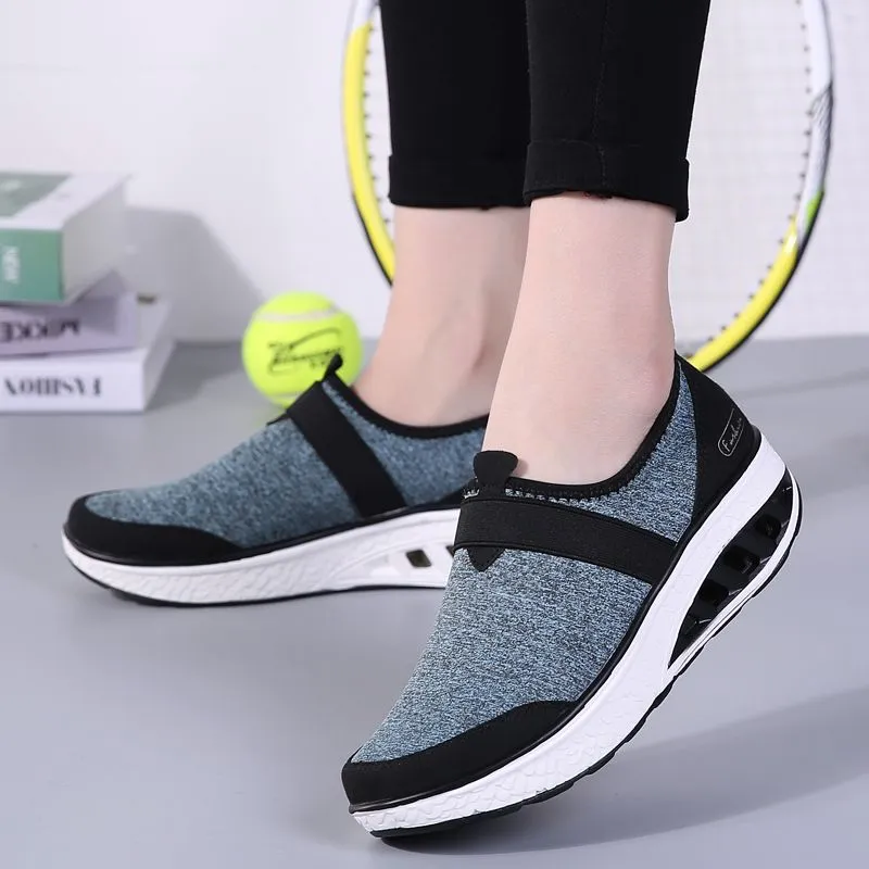 Women Sneakers Casual Slip On Cushion Strength Comfortable Walking Shoes