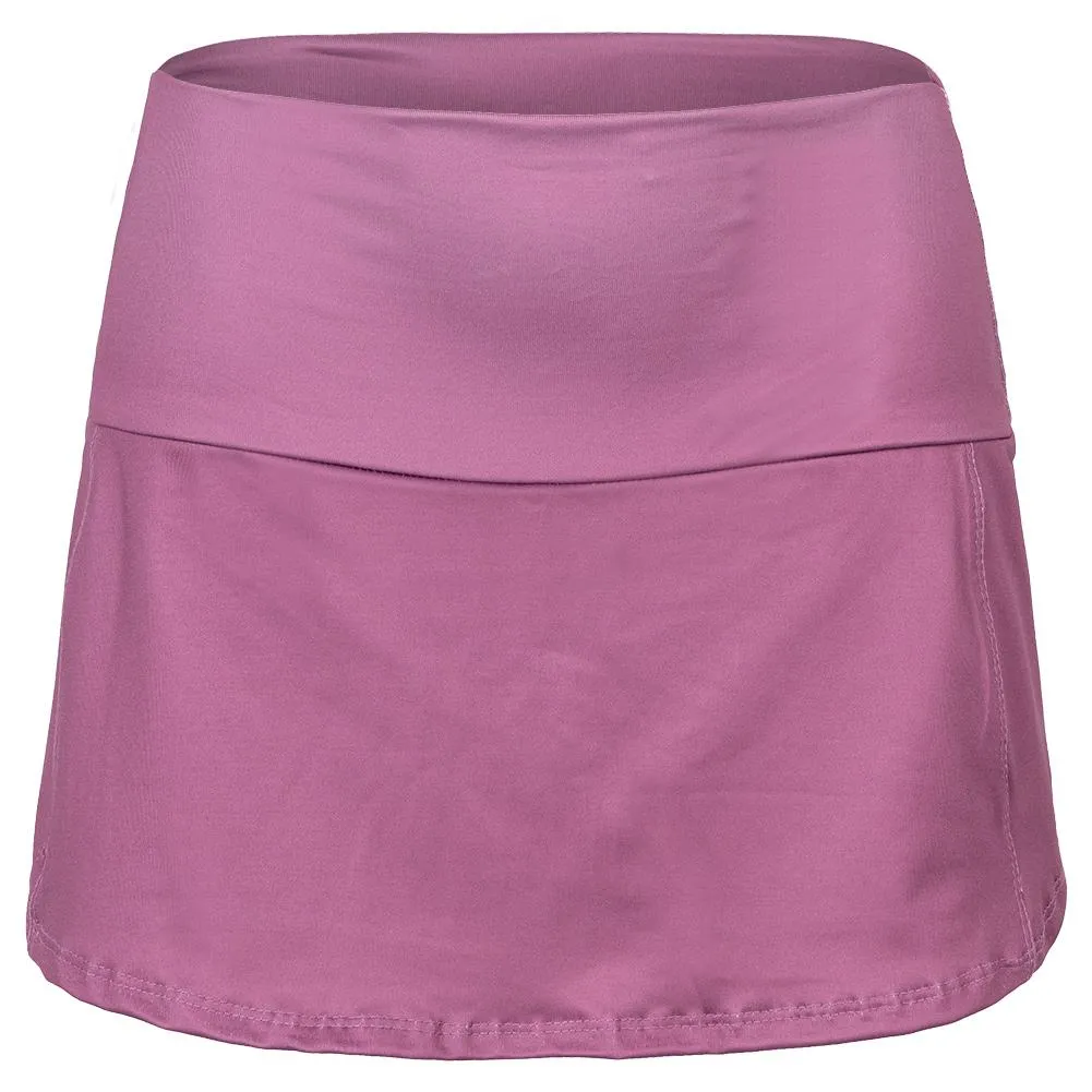 Women's 13 Inch Straight Tennis Skirt Plum