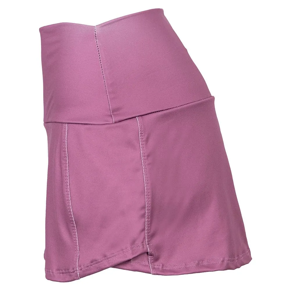 Women's 13 Inch Straight Tennis Skirt Plum