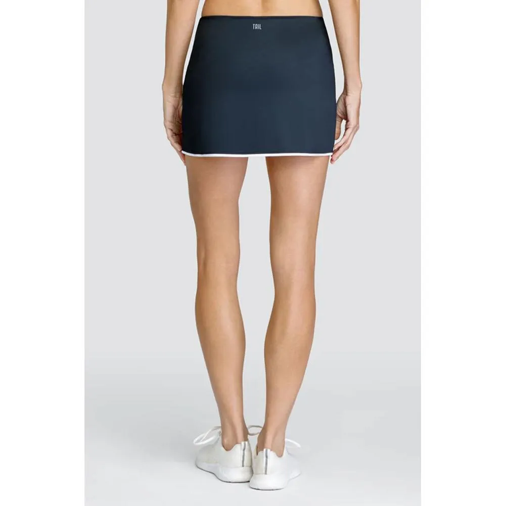 Women`s Anja 13.5 Inch Faux Wrap Tennis Skort Onyx