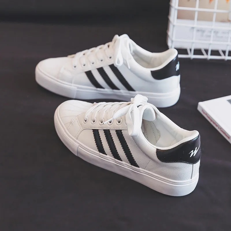 Women's Lace-up Mesh White Sneakers Fashion Shoes - W90011