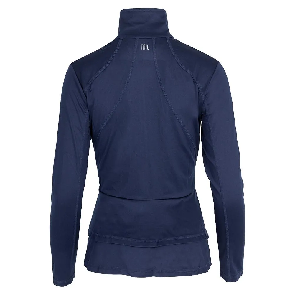 Women's Rachel Long Sleeve Tennis Jacket Navy Blue