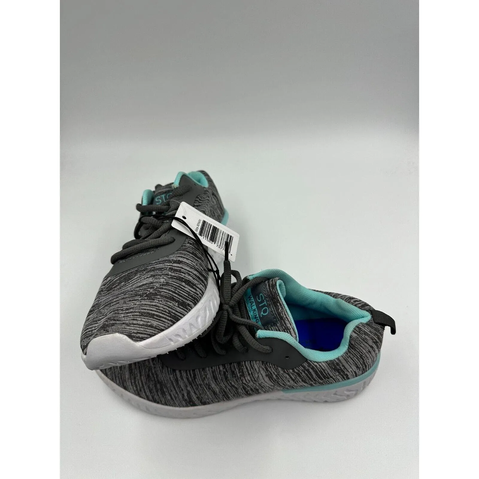 Women's Size 7, Grey and Turquoise Sneakers