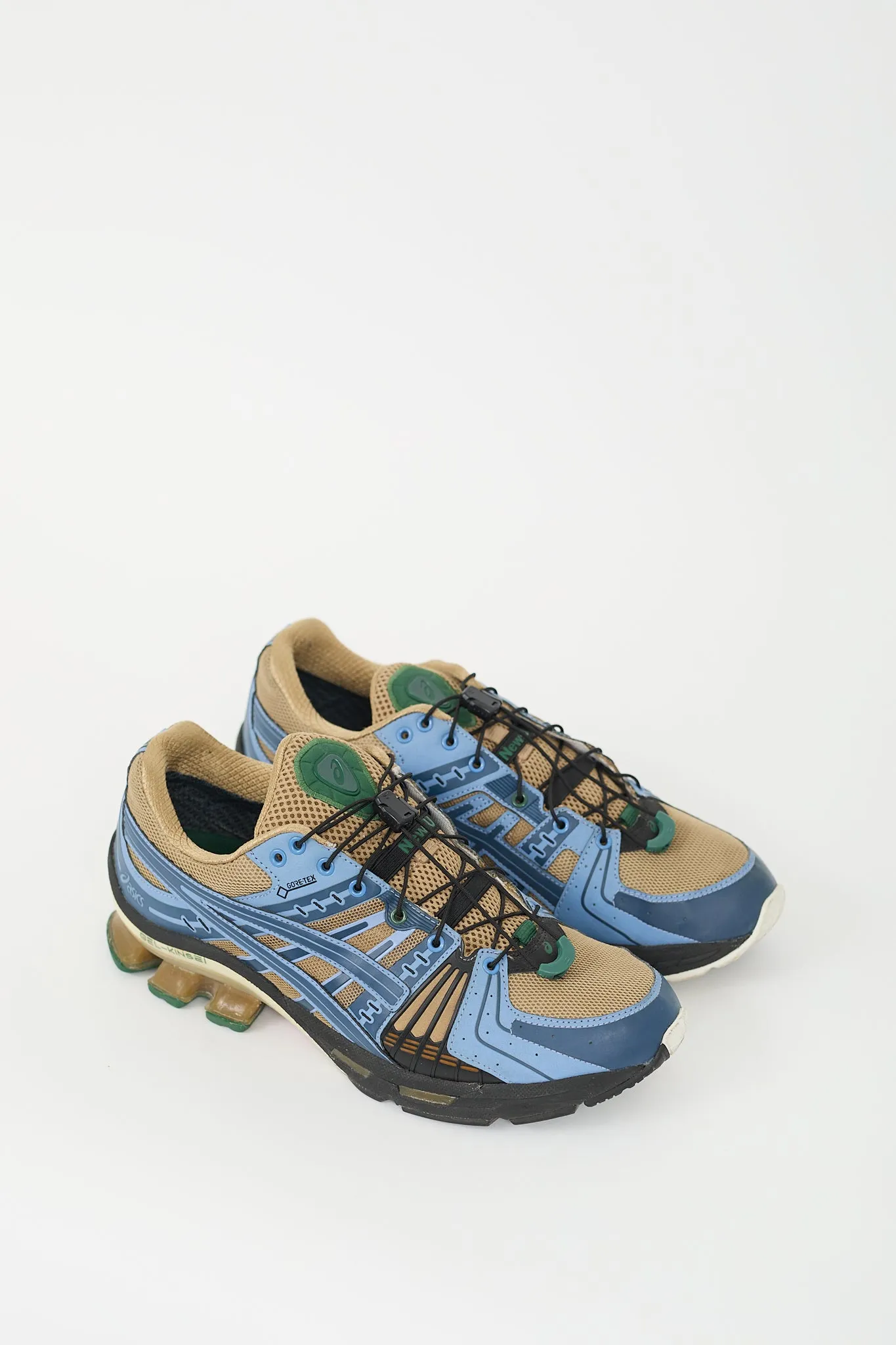 X Affix Works Brown & Blue Gel Kinsei OG Gore-Tex Sneaker