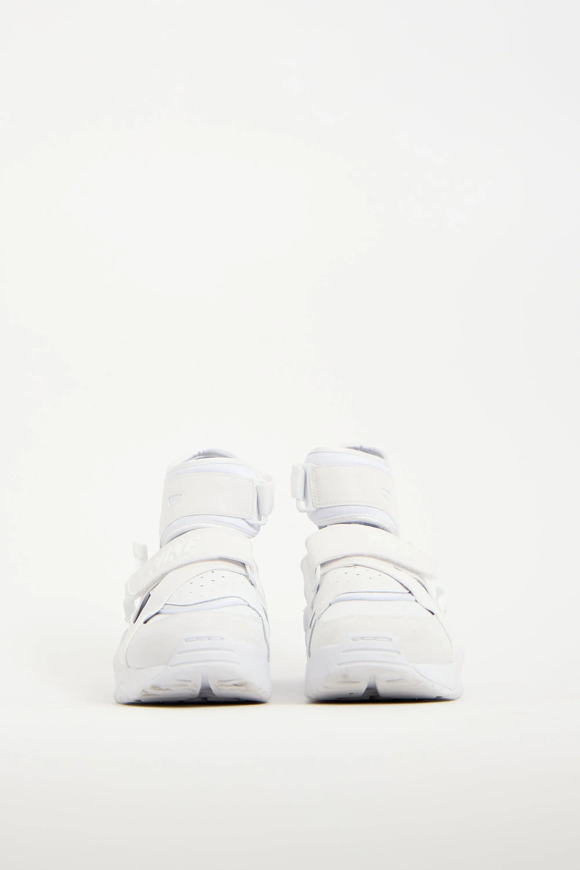 X Nike White Leather Carnivore Sneaker