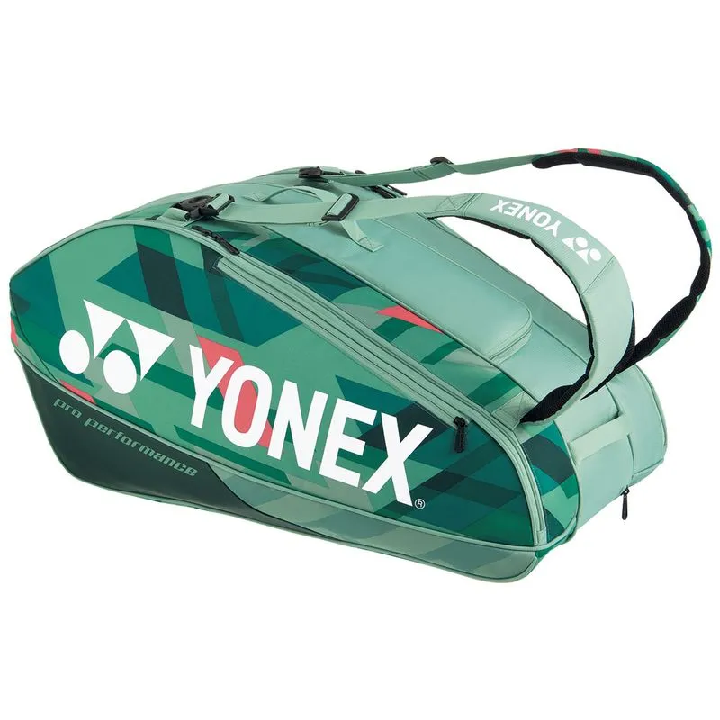 Yonex Pro 9 Pack Racquets Tennis Bag Olive Green